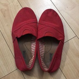 Red slip ons 😊